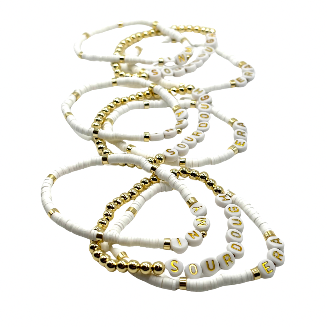 π In My Sourdough Era Bracelet Stack (100% off)