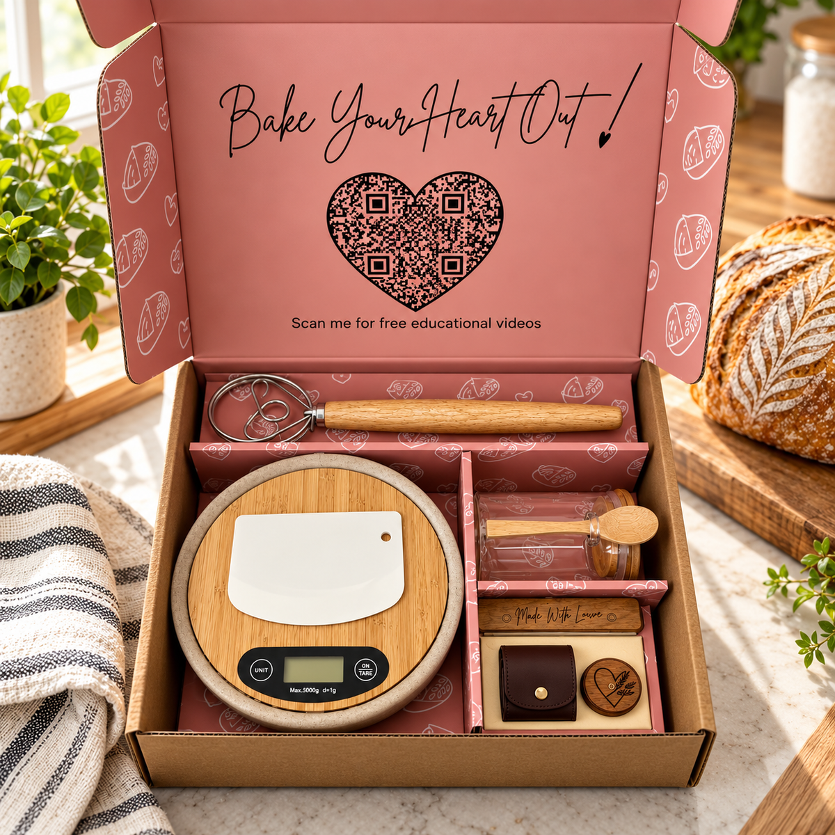 Sourdough Kit + Starter With Recipe & Educational Tutorials