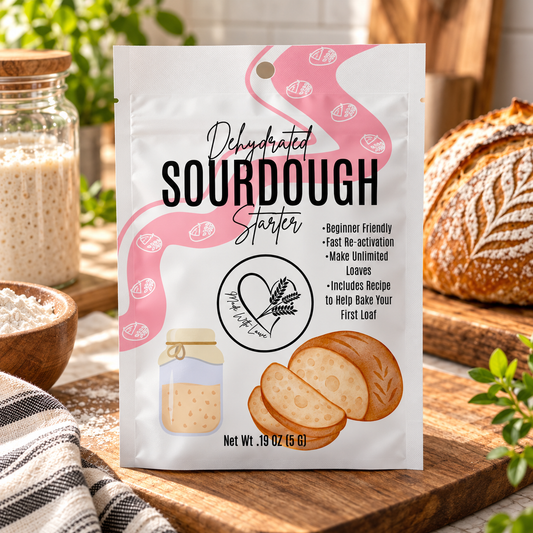 Dehydrated Sourdough Starter + Recipe + Free Shipping