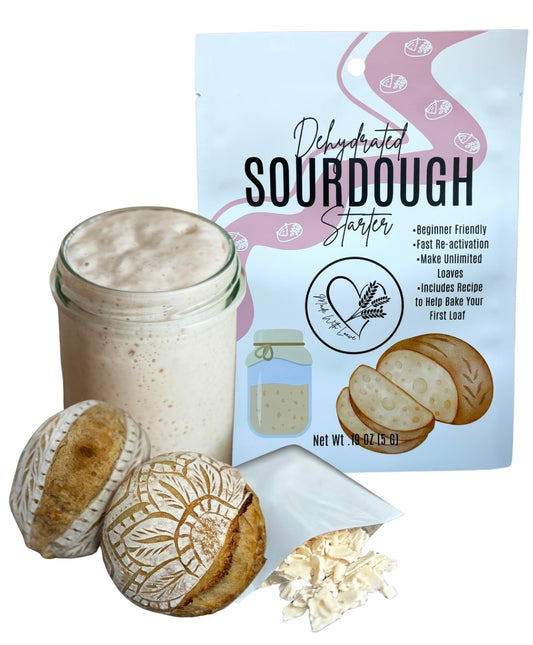 Dehydrated Sourdough Starter + Recipe + Free Shipping